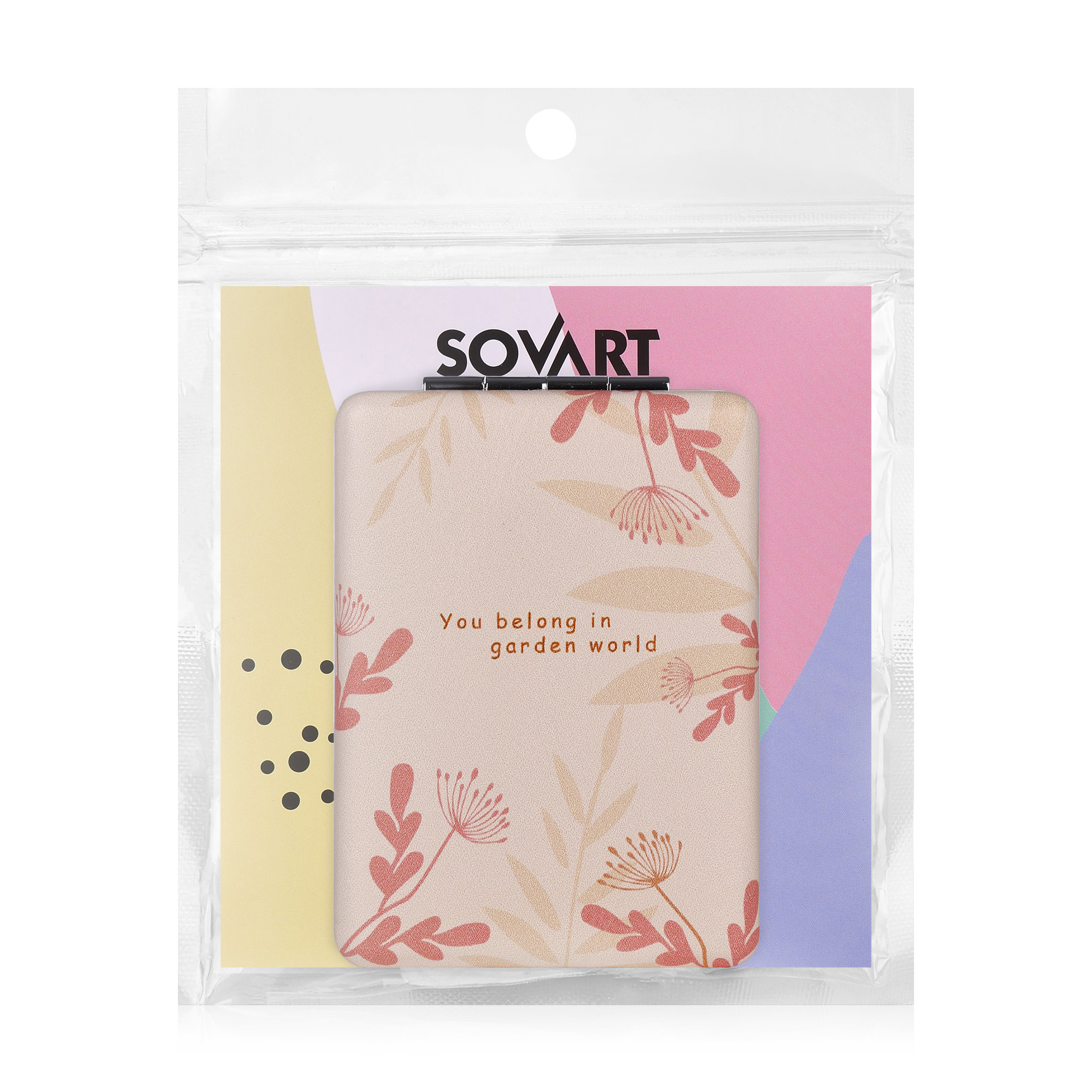 Люстерко Sovart компактне, прямокутне, жовте